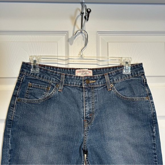 Levi Strauss signature Blue Denim Cutoff Shorts Size 10 - Picture 2 of 8